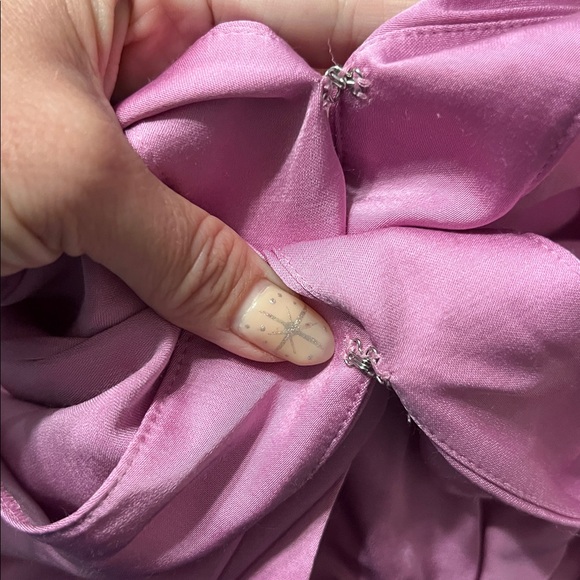 NWT Banana Republic Jessie Satin Maxi Dress Orchid Pink Large Tall Romantic - Picture 14 of 15